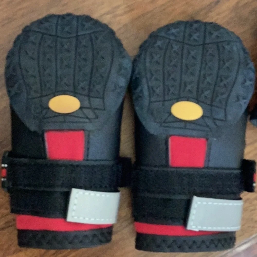 Red and Black Dog Boots